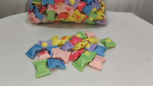 250grams(est.140pcs) Candy Shape Beads Pastel Color DIY Beads for Bracelet Necklace Keychain Craft Accessories