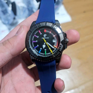 BEST SELLER - JAM TANGAN PRIA WANITA BEROCCO STRAP RUBBER TANGGAL AKTIF FREE BOX DAN BATRAI CADANGAN