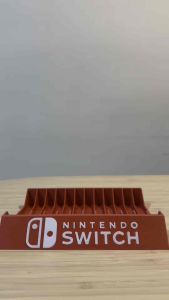 [3D Printed] Nintendo Switch V1 / V2 Game Case Holder Stand | Storage Rack Organizer for 12 Game Cases