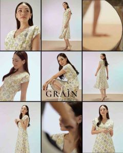 Claire - เดรสลายดอกไม้ ชุดผู้หญิง dress เดรส ชุดลินิน linen