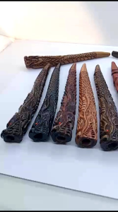 Once cangklong varian ukir berkualitas kayu kelor hitam