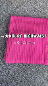 celana kulot knit kiyora premium / celana kulot long pants