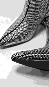 รองเท้าบูทกลิตเตอร์เพชรคริสตัล ส้นสูงหัวแหลมสุดปังสูง4นิ้ว ใส่แล้วสวยเฉิดฉายทุกงานปาร์ตี้(B19) พร้อมส่งจากไทย