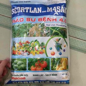 Scortlan M45 phòng nấm bệnh (1kg) hoạt chất Thiram thế hệ mới phòng trừ sương mai mốc xám đốm lá thán thư…