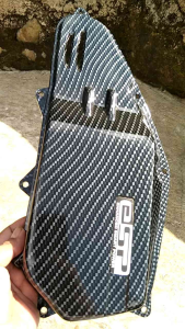 Tutup Filter/Bix Filter VARIO SLIM 125/150 Old Karbon WTP Hitam Glossy