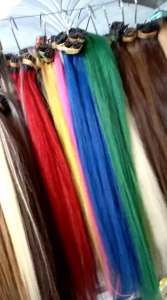 extension hitam &  warna natural  paket 50helai