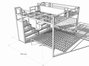 Loft bed customize for 1room 2room condo/ HDB onsite measurement service!
