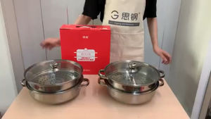 Nồi hấpxửng hấpnồi lẩu đun từ inox đa năng