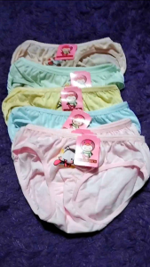 Wulanda 6 pcs celana dalam cd anak perempuan golden nick under wear warna polos bahan katun yang lembut