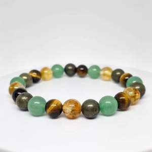 MEG Money Magnet Bracelet Natural Healing Crystal Beads 8mm for Men and Women Gift | Semi Precious Stone