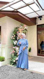 Gamis Raya Salsabila Gamis Lebaran Payet Polos