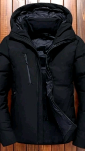 Jaket Winter Pria Musim Dingin Kain Parasit Autdor Nyaman Polos