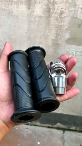 Handgrip Model Honda Standar Set Jalu Stang Model Genio Chrome Kanan Kiri Sepasang Universal