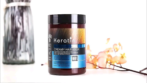 Augeast Keratin Creamy Hairmask 1000ml - Perawatan Rambut Kering Melembutkan & Membersihkan Kusam Mengembalikan Kilau Alami