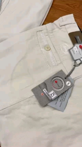 Quần kaki nam dáng dài 2 màu trắng kem dày dặn chất kaki