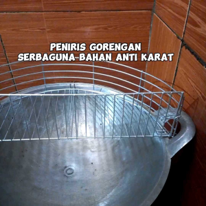 PROMO PENIRIS GORENGAN SERBAGUNA + BONUS CAPITAN BISA UNTUK UK DIAMETER 32/34CM