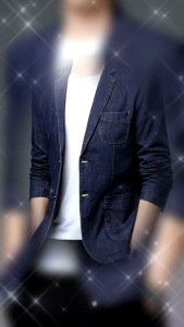 Blazer Pria Casual Korea Trendy Denim Sean Kekinian