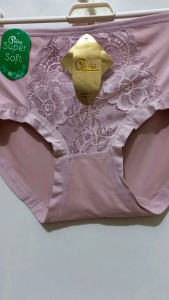 Celana Dalam Wanita Polini Premium Brokat Size XL Tebal Halus Elastis Import