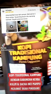 KOPI BUAH KULIM SACHA INCHI ASHWAGANDHA DAN HABBATU SAUDA | KOPI TRADISIONAL KAMPUNG