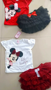 Baju bayi Perempuan 0-6 bulan: Setelan Jumper Love baju bayi anak cewek Akikah Pesta Formal Pakaian bayi perempuan cewek Newborn baru lahir SET tutu murah untuk bayi lucu kekinian 1 set paket gemes Rok tille lapis 2 umur 0-1-2-3-4-5-6 bulan Rok tutu viral