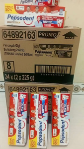 PEPSODENT 225 gram isi 2 Pencegah gigi berlubang