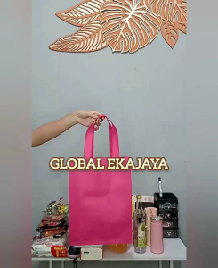 Tas Kain Spunbond Uk 25x35x10 cm Goodiebag Kantong Belanja Hajatan Souvenir Snack ultah Totebag