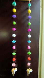 elephant rose garland hanging (1 pair)