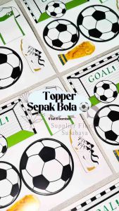 [5 SET / 30 GAMBAR TOPPER KERTAS SEPAKBOLA] 1 SET ISI 6. HARGA PER 5 SET. TOTAL DAPAT 30 GAMBAR HARGA 500 RUPIAH PER GAMBAR HIASAN CUPCAKE KUE TART KUE ULANG TAHUN ULTAH ANAK COWOK LAKI LAKI LELAKI DIY BAKING CAKE DECORATION BIRTHDAY BOY FOOTBALL GOAL