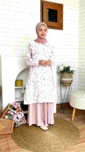 Tunik SEFA New cutetrik Kekinian Bahan Polly cotoon anak remaja dewasa sedang