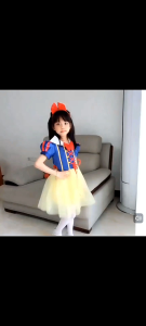 KL Stok Sedia 🇲🇾 Fairy Tales Storybook Snow White Dress Performance Costume Princess Dress 童话故事白雪公主裙表演服装女童圣诞节万圣节公主裙演出服