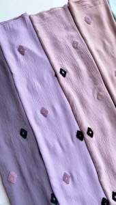 CRINGKEL POM POM WAJIK / POM POM SEGIEMPAT / CEY AIRFLOW PUFF EMBROIDERY by ABC tex (per 05 meter)