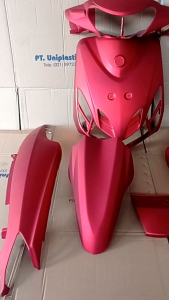 Cover Body Full Halus Yamaha Mio Smile Merah Doff