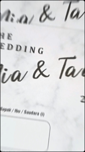 (50PCS) Undangan Pernikahan 1 Lembar TB A