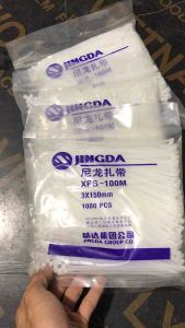 JINGDA NYLON CABLE TIES - Dây thít - Dây rút nhựa dai mềm chịu lực tốt: 2 màu trắng đen