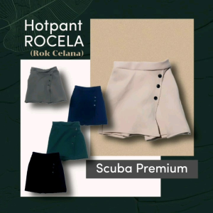 Fashion Anak Perempuan Usia 345 Tahun | Rocela Hotpant Scuba Terbaru | Rok Celana Pendek Anak Perempuan