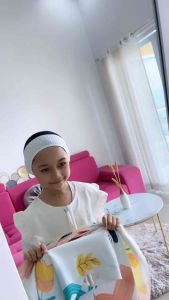 Voal Printing Instan Anak Motif Alpaca Rainbow / Hijab Instan Anak Motif Lucu