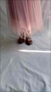 Fairy Lady Jelly style blink straps pointed flats
