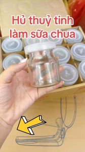 Hũ sữa chua thủy tinh - Bộ 12 hủ thủy tinh CAO CẤP làm YAOURT 100ml kiểu dáng truyền thống