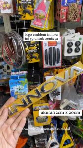 Logo Emblem Tulisan INNOVA untuk zenix warna chrome