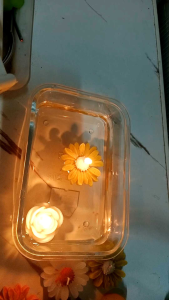 Floating Flower Candle 3 pcs Assorted Color |Home Decor | Decor Candle