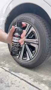 น้ำยาเคลือบยางดำ SPA CAR WAX สูตรซิลิโคนออยล์เข้มข้น กันน้ำ100% ขนาด 250 ml. แถมฟรีฟองน้ำ
