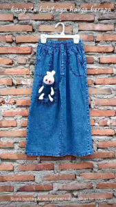 Kulot Lepis Anak Panjang Perempuan Motif Boneka Labubu Celana Jeans Karakter Cewe Kekinian