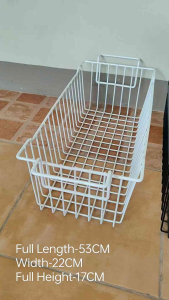 (53CMx22CMx17CM) Freezer Basket Kitchen Racks Freezer Storage Organizer