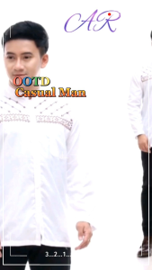 Baju Koko Bordir Jasuke Pria Dewasa Lengan Panjang Matt Katun