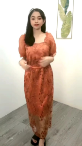 Dress Pesta Elegant Dress Brokat Span Tulle Mutiara Lapis Satin Velvet Mewah Lengan Balon Bridesmaids Dress Natal Wanita Kristen Karin