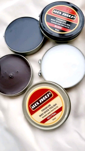 Alex Shoes Premium Wax Shoe Polish Tin 50ml Shoe Shine in Black Brown Neutral