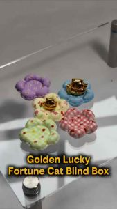 [Blind Box] Golden Lucky Fortune Cat in 916 Gold by Ngee Soon Jewellery