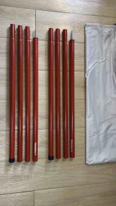 เสาทาร์ป Vidalido ขนาด25mm. สูง2.4เมตร สีแดง/สีดำพร้อมส่ง