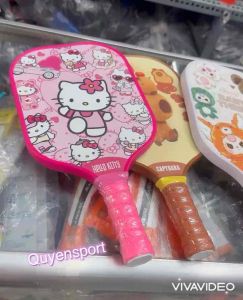 Vợt Pickleball Trẻ em sợi Thủy Tinh gọn nhẹ hoạt hình dễ thương