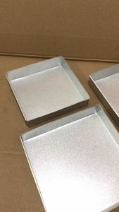 Loyang Kotak Ukuran 18x18x7 20x20x7 22x22x7 24x24x7 Tinggi 4 5 7 Cetakan Lapis Bolu Coklat Persegi Anti Lengket Almunium